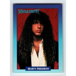 Megadeth Marty Friedman 1991 Rockcards Brockum 259